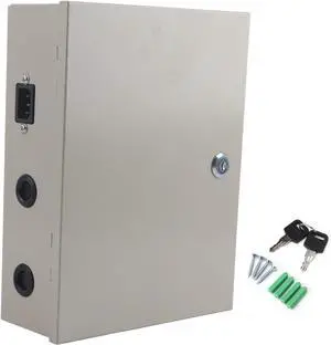 Access Control Power Supply Box UPS PWM 12V 10A, Delayed Power Off, Genuine Cooling, Vertical Installation, Full Regulated for Access Control Systems