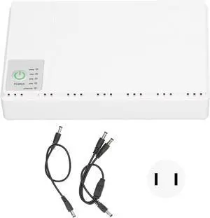 Mini UPS, Uninterruptible Power Supply with 5V 9V 12V Output and 5V 2A USB, DC Backup Power Supply, UPS Battery for Camera Router