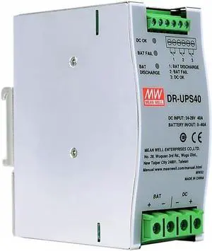 Mean Well DR 40A Switching Power Supply AC-DC Single Output Industrial DIN Rail DR-UPS40 Slim Type Enclosed Power Supply Driver Transformer