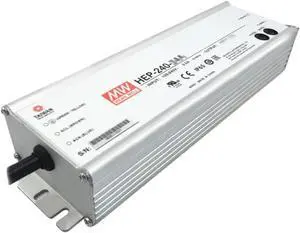 Mean Well HEP 240W 5A LED Driver HEP-240-48A AC-DC Single Output Industrial Switching Power Supply Converter Transformer with IP65 PFC Output Current and Voltage Adjustable