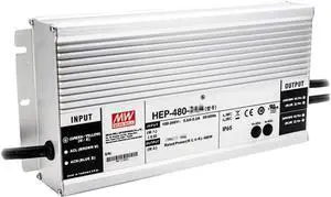 Mean Well HEP 480W 8.9A LED Driver HEP-480-54A AC-DC Single Output Industrial Switching Power Supply Converter Transformer with IP65 PFC Output Current and Voltage Adjustable