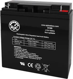 AJC Battery Compatible with CyberPower SmartApp PR1500LCD 12V 18Ah UPS Battery