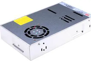 LRS-600-24 24V 25A 600W Single Output Switching Power Supply, Industrial-Grade, 90-264VAC, High Efficiency 91%, Built-in Cooling Fan, for Industrial Control, Automation, and More