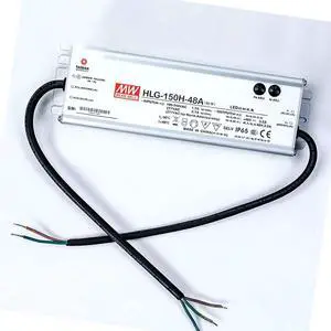 LED Driver 153.6W 48V 3.2A HLG-150H-48A Meanwell AC-DC SMPS HLG-150H Series MEAN WELL C.V+C.C Power Supply