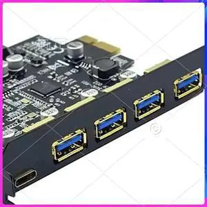 AP-USB 3.2 PCIE Expansion Card PCIE 1X To USB 3.2 TYPE-C USB 3.2 Gen1 Adapter Multiplier USB3.2 PCI E Controller 5Gbps