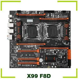 For X99 Motherboard Dual CPU X99 LGA 2011-3 E5 V3 DDR4 RECC X99 F8D