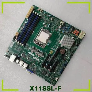 Server Motherboard For Micro-ATX E3-1200 v6/v5 C232 USB 3.0 LGA1151 X11SSL-F
