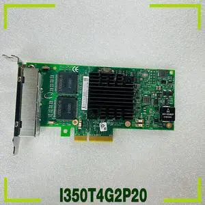 For I350T4G2P20 Four Port Gigabit Net-work Card I350T4V2 RJ45