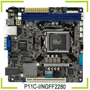 mini-ITX P11C-I For Servermotherboard C242 M.2 Dual Port Gigabit, ITX Motherboard P11C-I/NGFF2280