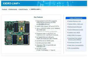 X9DR3-LN4F+ For PC Motherboard LGA2011 E5-2600 V1/ V2 Family ECC DDR3