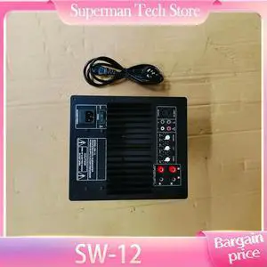 SW-12 High Power Heavy Bass Power Amplifier Rated Power 300w Peak 500w Lron Plate Size 220x270mm, Internal Depth 115mm