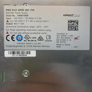 DIN-Rail Power Supply 1469610000 PRO ECO 480W 48V 10A For Weidmuller
