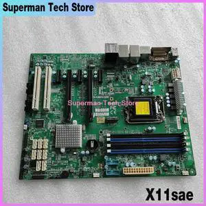 Workstation Motherboard Chipset C236 LGA1151 DDR4 Xeon E3-1200 v5/v6 6th/7th Gen. Core i7/i5/i3 Series For X11sae