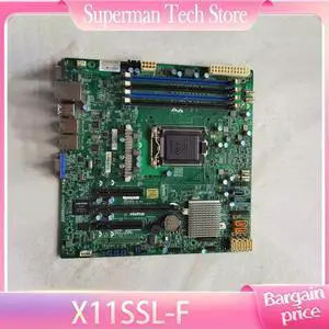 For X11SSL-F 1151 pin single channel server motherboard C232 E3-v5/6 dual network port