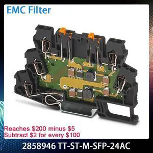 TT-ST-M-SFP-24AC 2858946 For Phoenix EMC Filter Surge Protection Device Double-level Terminal Block DIN Rail Module