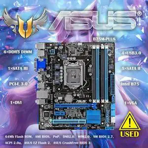 B75M-PLUS  Desktop Motherboard B75 Socket A 1155 i3 i5 i7 DDR3 32G SATA3 USB3.0