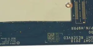 0R2K1H For 11 3100 2-in-1 Chromebook Motherboard 4GB RAM, 32GB Storage N4000 Processor