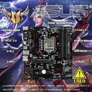 PRIME B250M-PLUS  Desktop B250 B250M DDR4 Motherboard A 1151 i7/i5/i3 USB3.0 SATA3