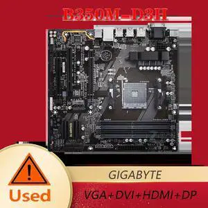 GA-AB350M-D3H (AM4/ B350/ 2 Way CrossFire/ HDMI/ DP/ M.2/ SATA/ USB 3.1 Type-A/ Micro ATX/ DDR4/ Motherboard)