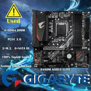 GA B460M ELITE  Micro-ATX B460 DDR4 M.2 128G Support 10 gen A 1200 CPU Disassemble Motherboard