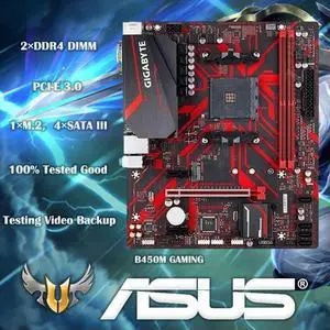 GA B450M GAMING B450 /2-DDR4 DIMM /M.2 /USB3.1 /Micro-ATX // Max-32G Double Channel AM4 Motherboard