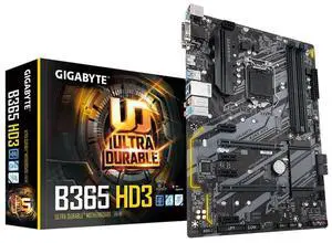 B365 HD3 Motherboard B365 A 1151 DDR4 ATX M.2 VGA DVI Core