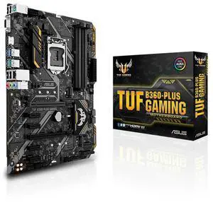 TUF B360 PLUS Gaming Motherboard A1151 4x DDR4 Max 64GB RAM B360 chipset  ATX HDMI SATA3 M2