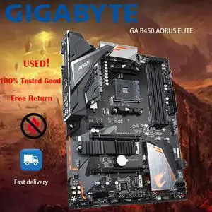 GA B450 ELITE Motherboard socket AM4 DDR4 B450 Desktop Mainboard M.2 NVMe PCI-E X16 3.0