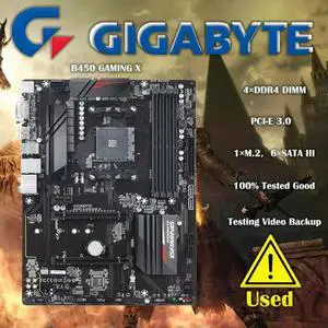 B450 GAMING X Motherboard 64GB DVI HDMI AM4 DDR4 ATX B450 Mainboard