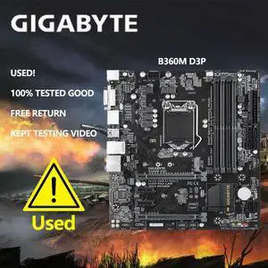 B360M D3P Motherboard M-ATX B360 A1151 DDR4 SATA3 M.2 DVI-I DP