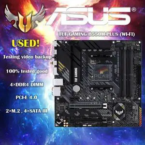 TUF GAMING B550M PLUS (WI-FI) Micro-ATX B550M Motherboard DDR4 4600(OC) MHz 128G AM4 Support Ryzen CPU