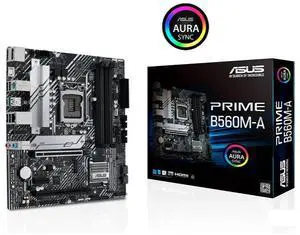 motherboard PRIME B560M-A A1200 supports PCIe 4.0, dual M.2 slots, 8 power supply modules