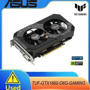 TUF Gaming GeForce GTX 1660 6GB Dual-fan Edition HDMI DP DVI Gaming Graphics Card
