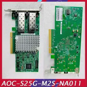 For cx-4 Gigabit Network Card With Dual Electrical Ports 25g SFP +Mellanox AOC-S25G-M2S-NA011  AOC-S25G-M2S