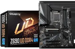 Motherboard Z690 UD DDR4 V2 A1700 for 12th Gen Core Processor 12600 12700 12900 CPU Dual-channel DDR4 PCI-E 4.0