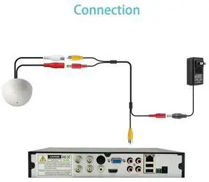 Mini CCTV Microphone Security Surveillance Audio Input Wide Range CCTV Camera Sound Pick up For AHD DVR IP Camera