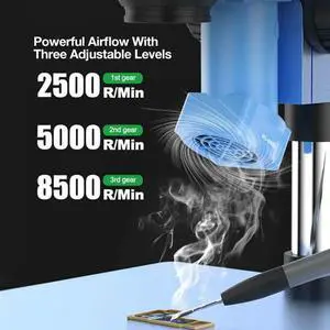 Interface Powerful Airflow Smoke Exhaust Fan Tool For Microscopes Type-C Powered Microscope Smoke Extractor