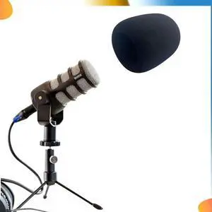 For RODE Podmic Anti- Filter Pod Mic Windscreen Noise Reducer Windproof Shield Microphone Cover Sponge Windshield Easy T