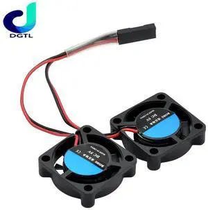 Dual Fan Module for Raspberry Pi 4B 3B+ 3B Aluminum Case Replacement Fan 25x25x7 cm Dual Fan Module for Raspberry Pi 4B 3B+ 3B Aluminum Case Replacement Fan 25x25x7 cm