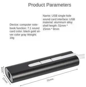 3.5mm Jack Audio Microphone Headphone Adapter for Macbook PC Laptop Type C USB External Sound Card USB C To Sound Card