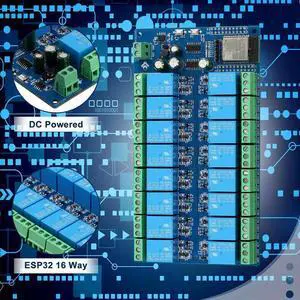 3X 16 Channel Relay Module DC5-12V Power Supply ESP32 Development Board ESP32-WROOM Secondary Development Module