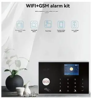 Wireless WIFI Tuya Smart Home Burglar Alarm Security System GSM+ 4G Anti-Theft Protection Alarm US Plug