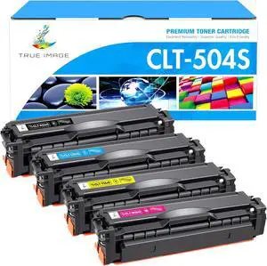 TRUE IMAGE CLT-504S Toner Cartridge Compatible Replacement for Samsung CLT-504S CLT-K504S CLT-C504S CLT-Y504S CLT-M504S Work for Xpress SL-C1810W SL-C1860FW CLP-415NW CLX-4195FW Printer