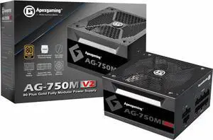 Apexgaming AG-750M V2 750Watt 80PLUS Gold Fully Modular Power Supply