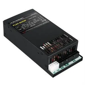 Flex Power Supply 600W Dual CPU Connector Ultra-Quiet Fully Modular PSU Full Voltage 110/220V for Desktop PC Server POS AIO System Black