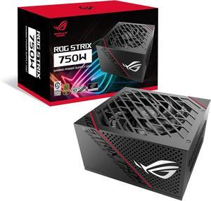 ASUS ROG Strix 750 Fully Modular 80 Plus Gold 750W ATX Power Supply with 0dB Axial Tech Fan and 10 Year Warranty