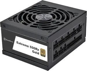 SilverStone Technology Extreme 550Rz Gold 550W SFX12V 4.1 PCIe Gen 5 Modular SFX Power Supply, SST-EX550R-GM