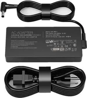 330W 16.5A 20V AC Charger for Asus Rog Zephyrus Duo 16, M16, Strix Scar 16, 17, 17SE, G16, G18, A21-330P1A, A22-330P1A Gaming Laptop Power Supply Adapter