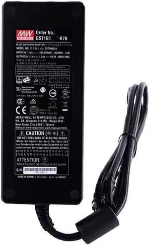 Mean Well GST Series 160W 12V 11.5A Power Supply Adapter, GST160A12-R7B