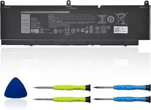 PKWVM Laptop Battery Replacement for Dell Precision 7550 7750 7760 7560 Series Laptop C903V CR72X 0CR72X 0447VR 068N03 11.4V 95Wh 7922mAh 6-Cells